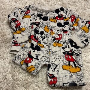 H&M Mickey Mouse Comic Print One-Piece - Red, Yellow, Black, White